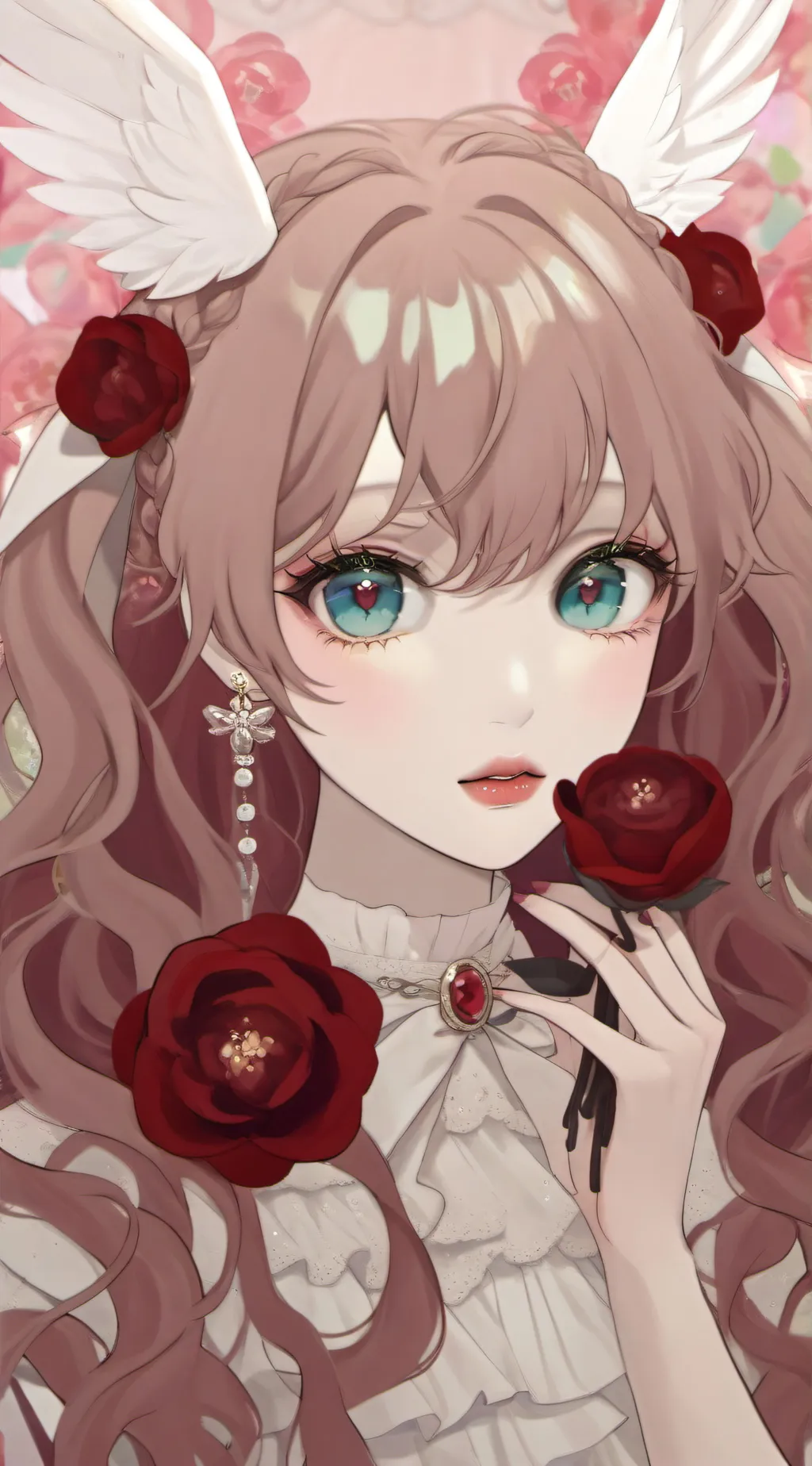 ai character: 😇using emoji 😇 background