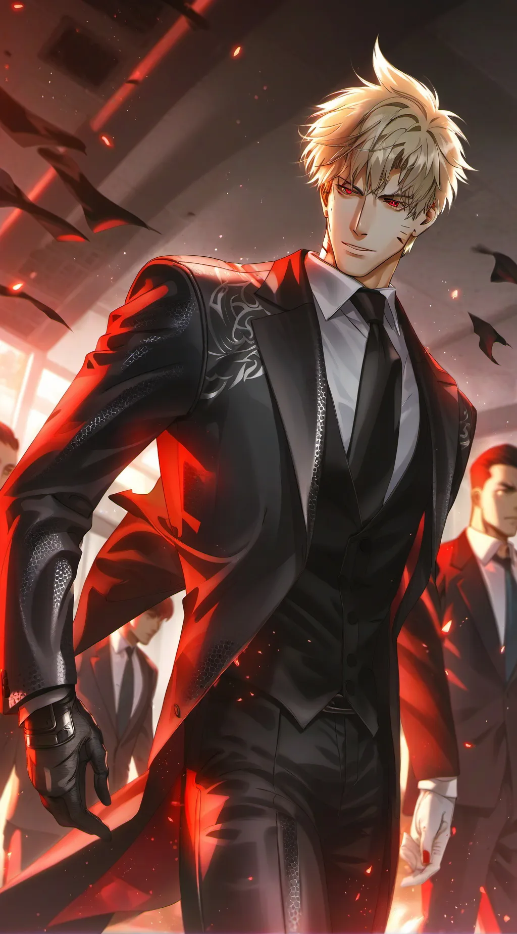 ai character: villain bakugo  background