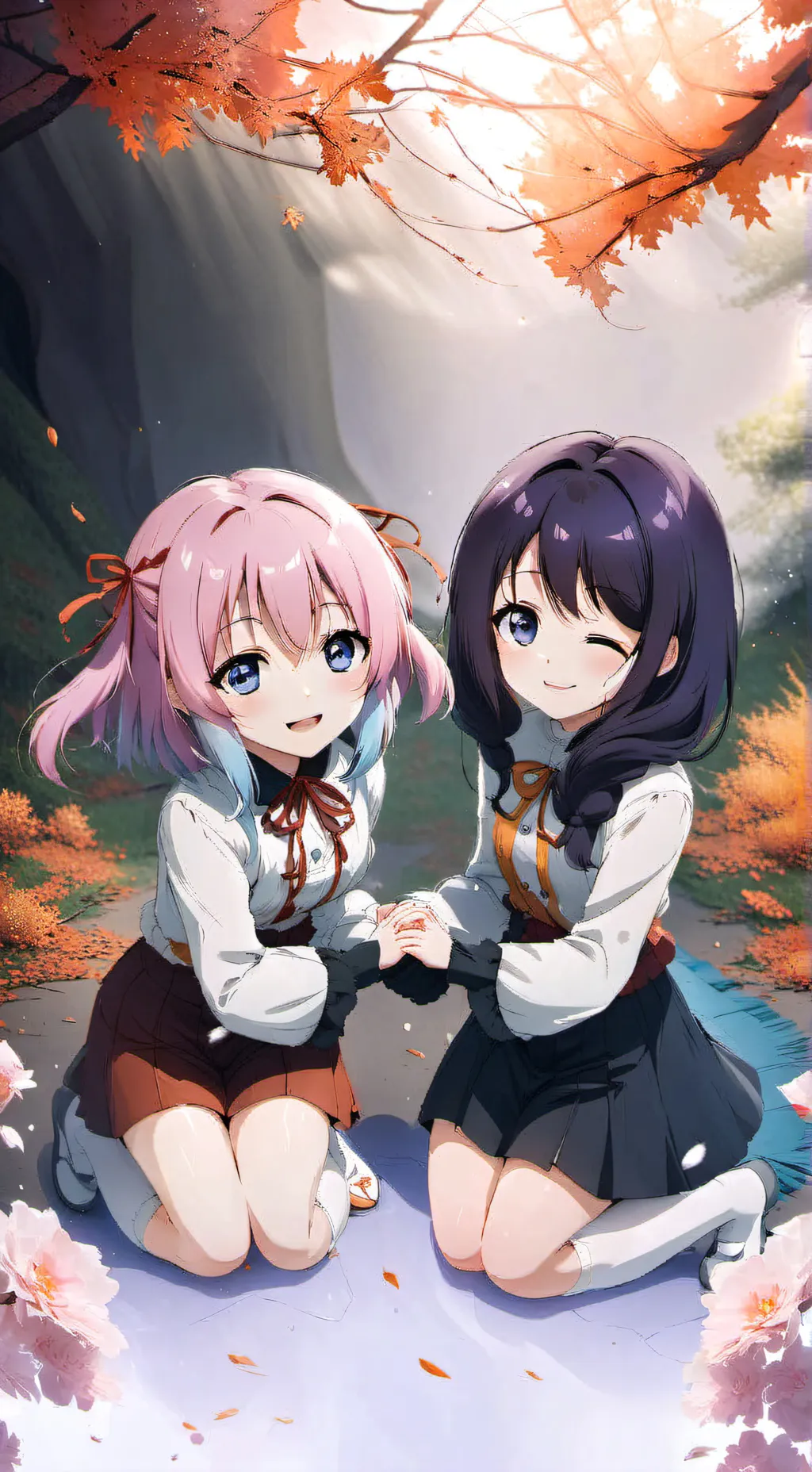 ai character: Hana y Yuki  background