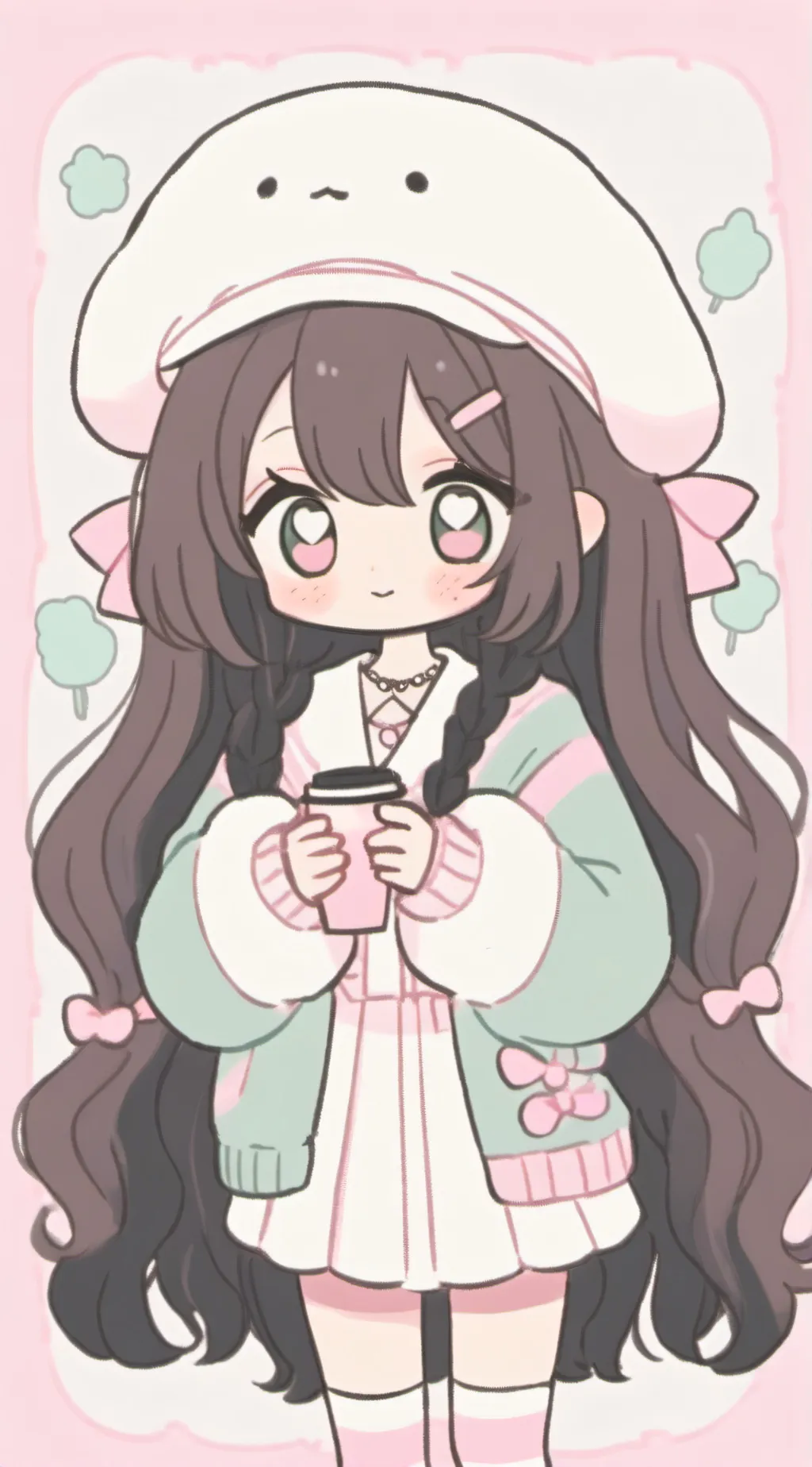 ai character: aline♡ background