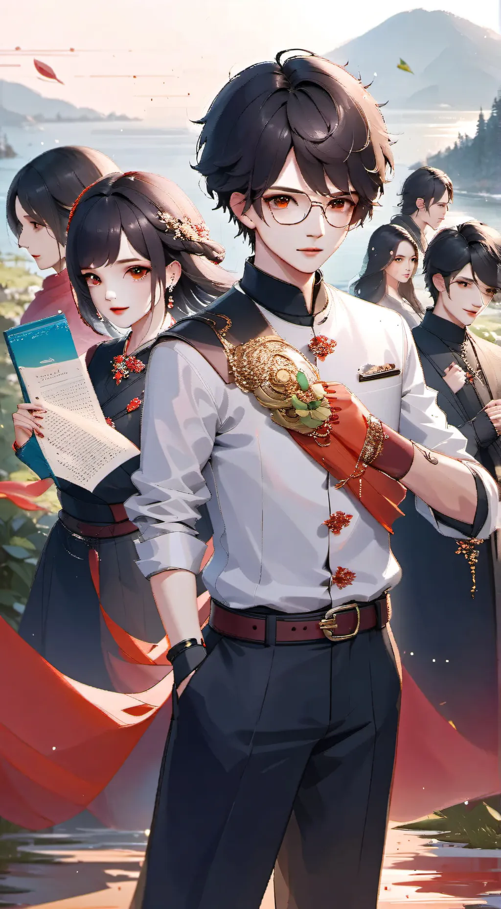 ai character: Erwin × Levi background