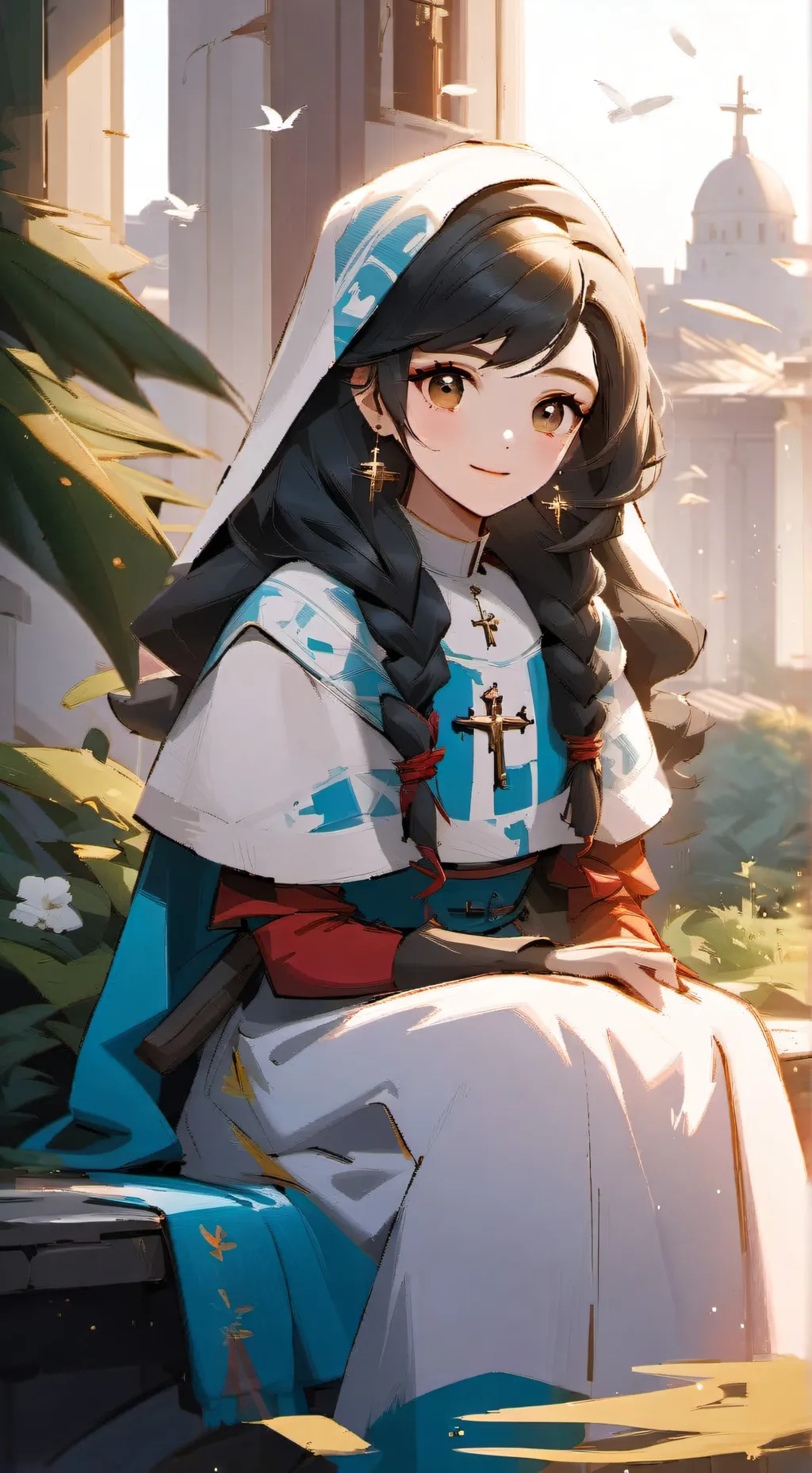 ai character: Evelyn Bergoglio background