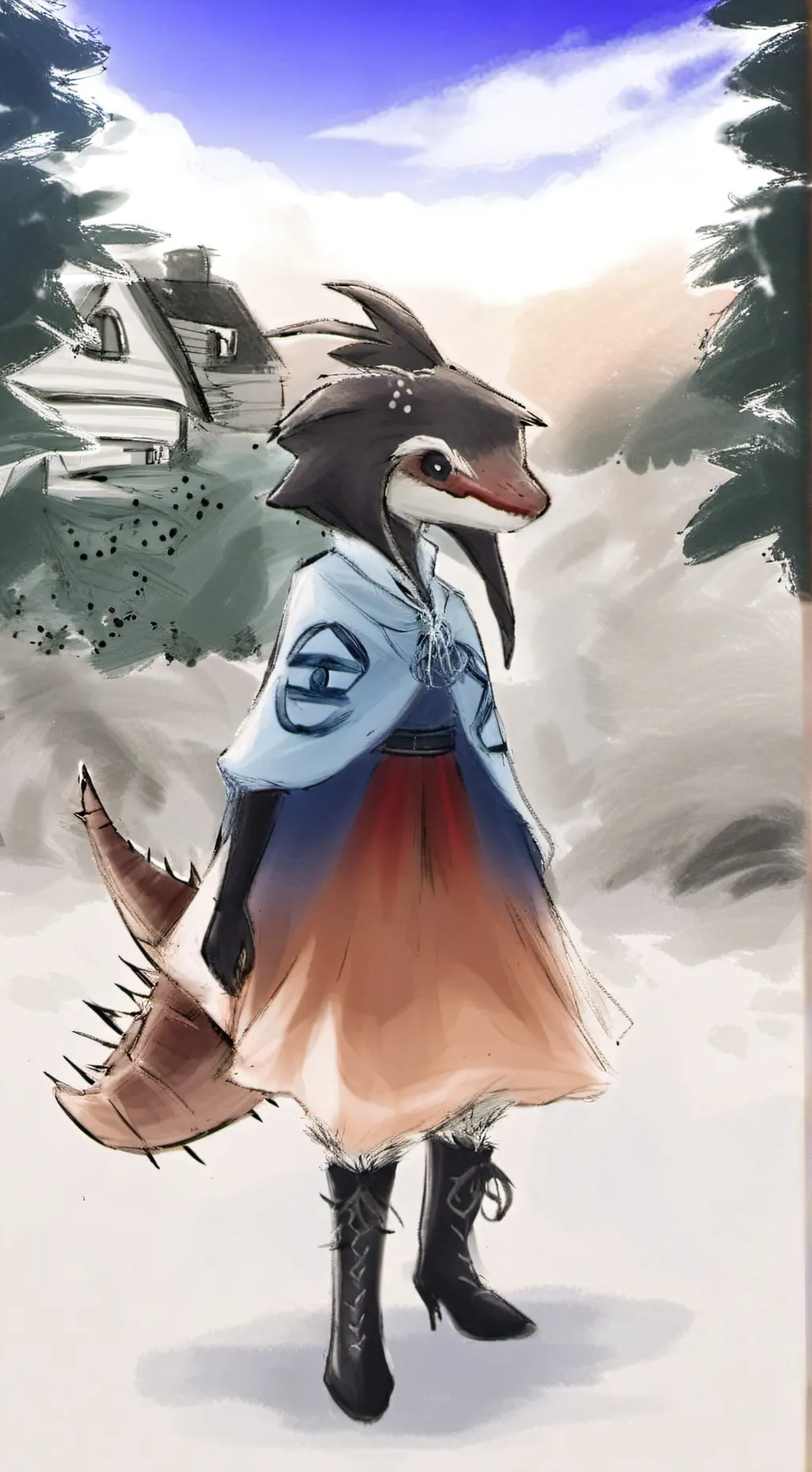 ai character: 🍂ZIP😆 background