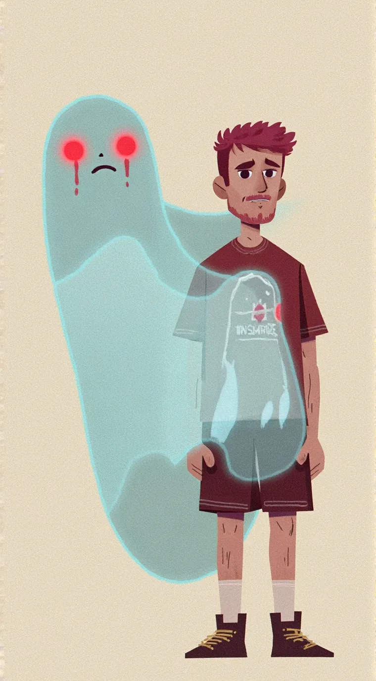 ai character: red background