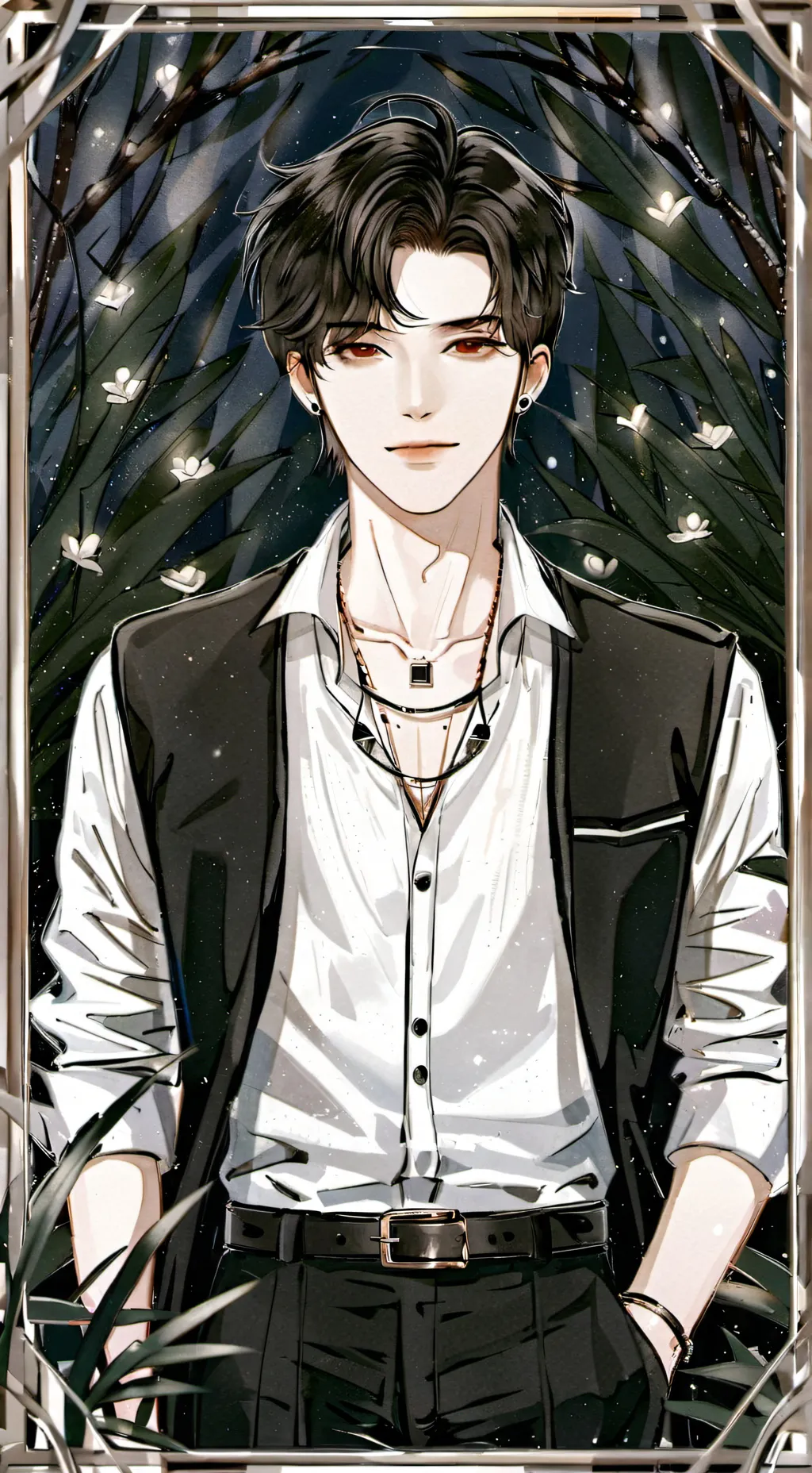 ai character: ash background