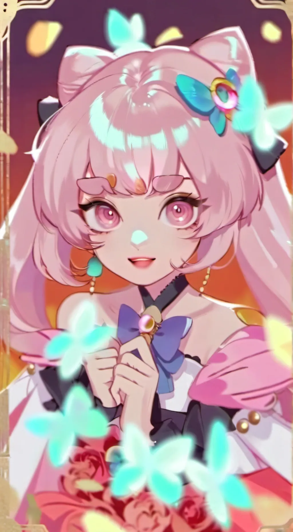 ai character:  ༘raina ༘  background