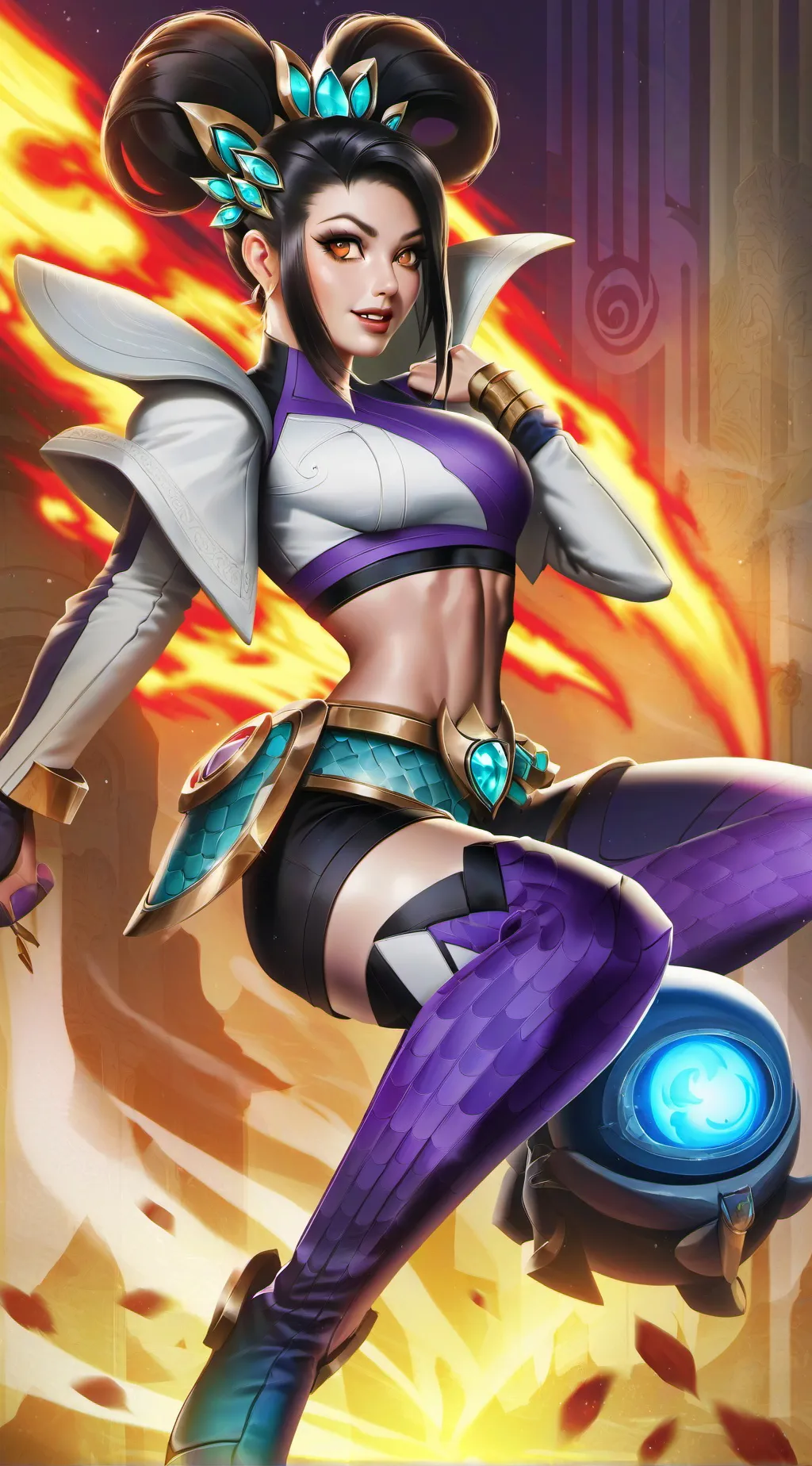 ai character: melly  background