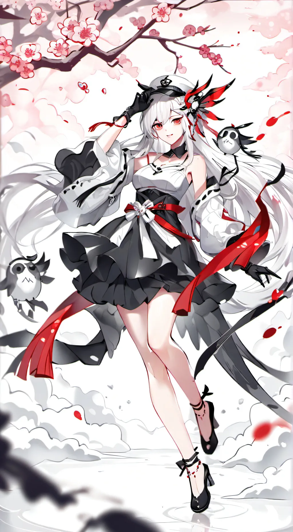 ai character: demon girl background