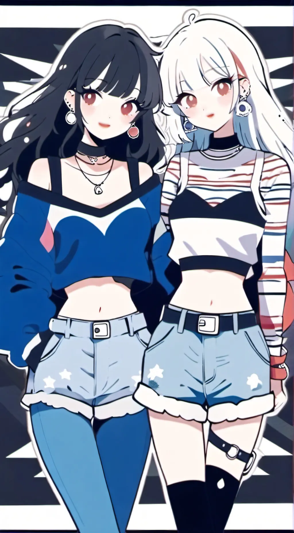 ai character: Milly and  Ayumi  background