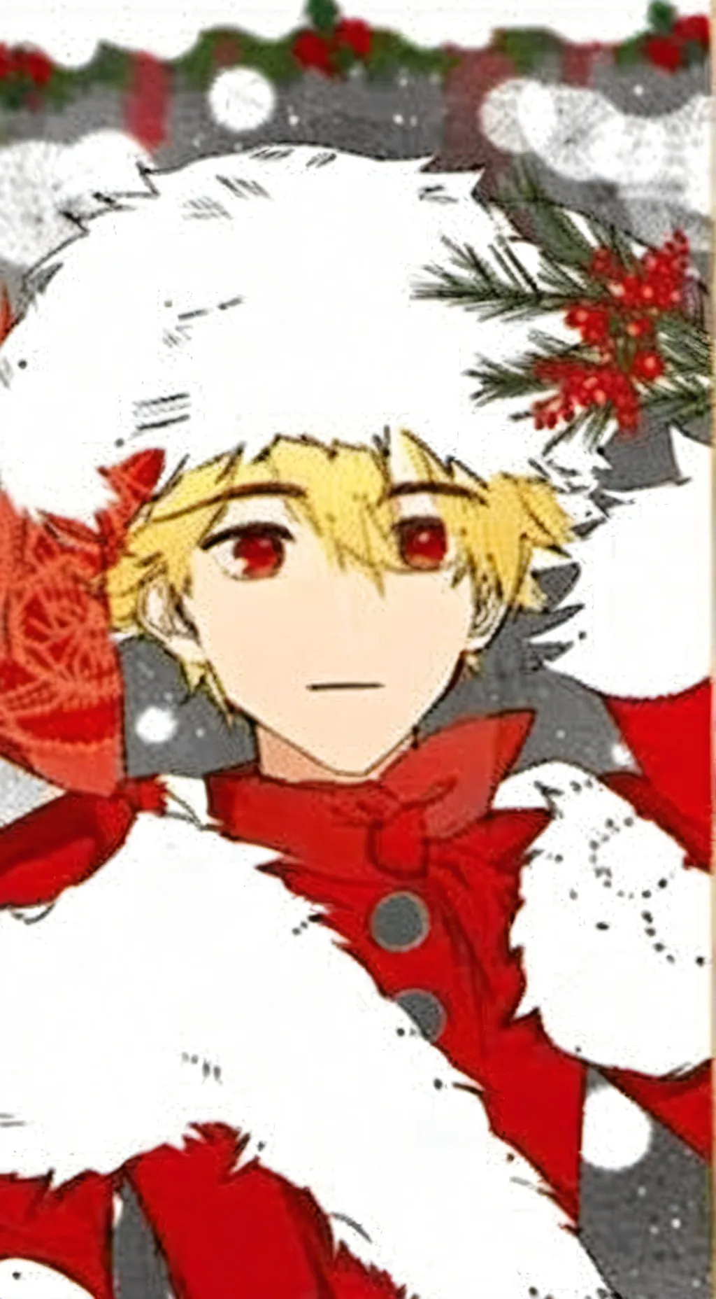 ai character: mha Christmas 🎄 background