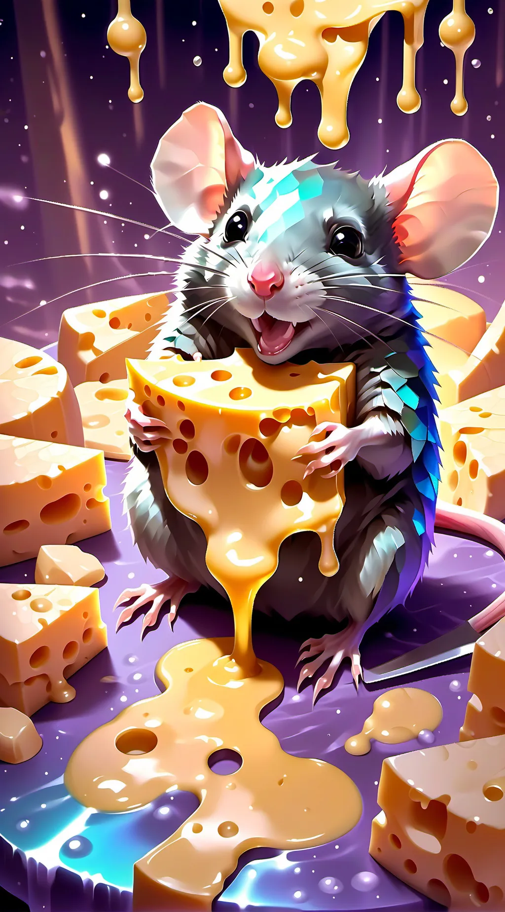 ai character: roasting rat background