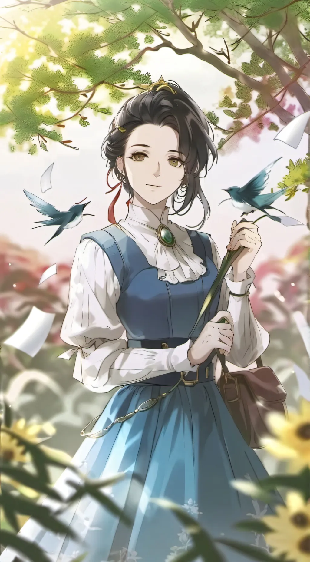 ai character: Drawings background