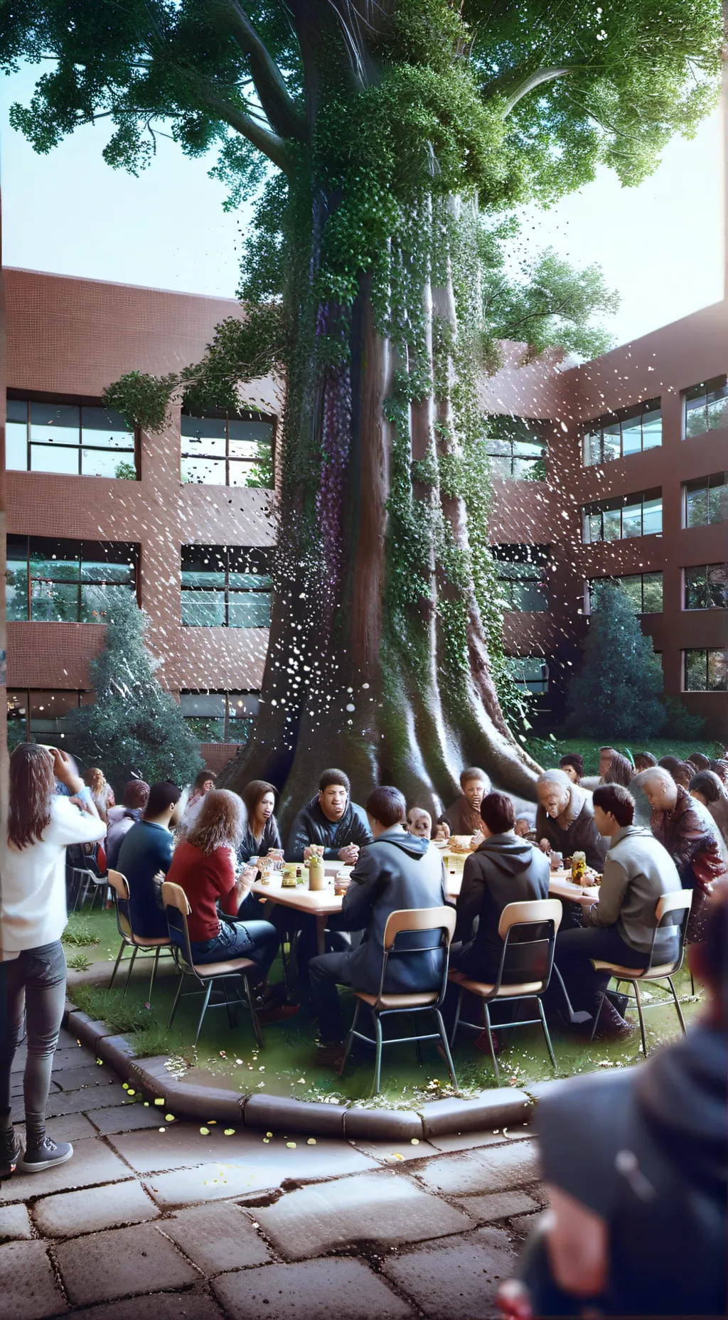 ai character: Little lunch background