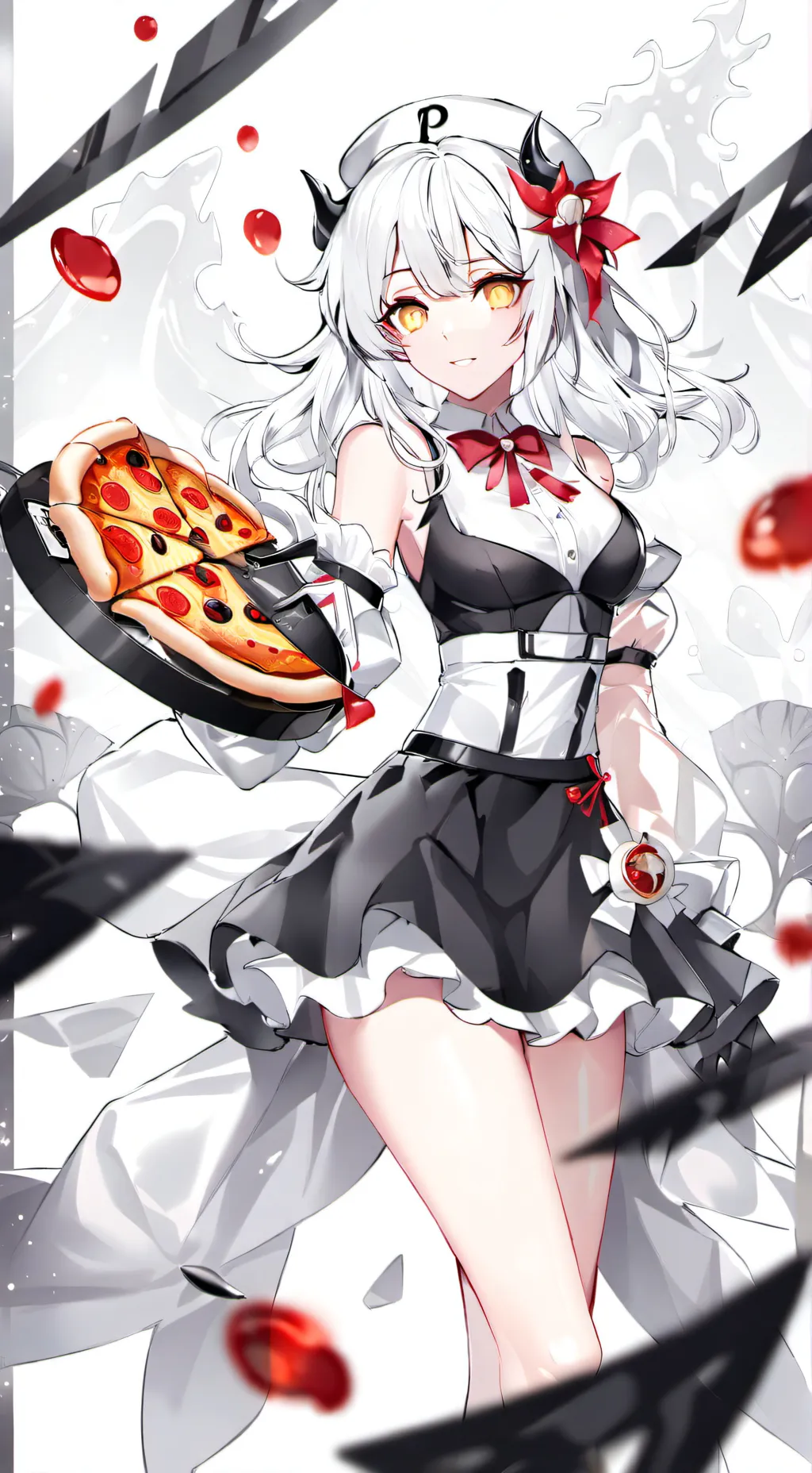 ai character: Pizzza background