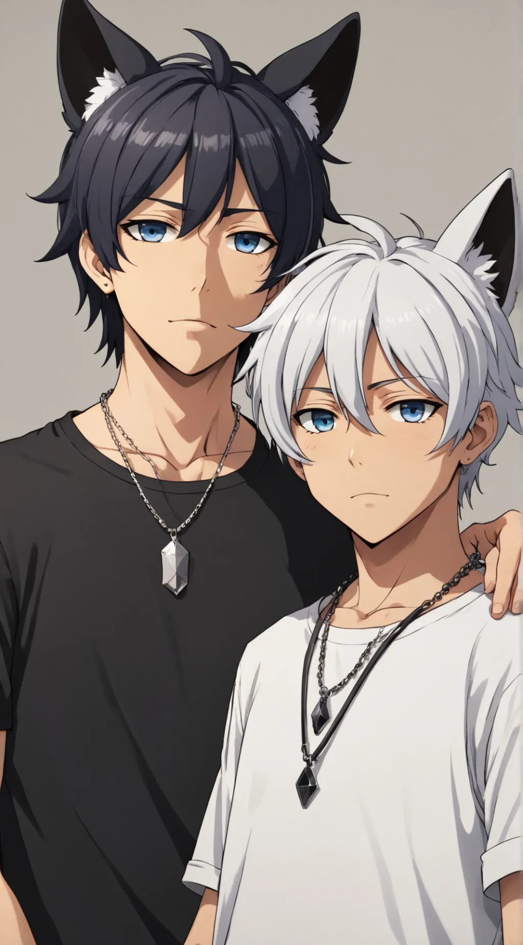 ai character: max and leo  background