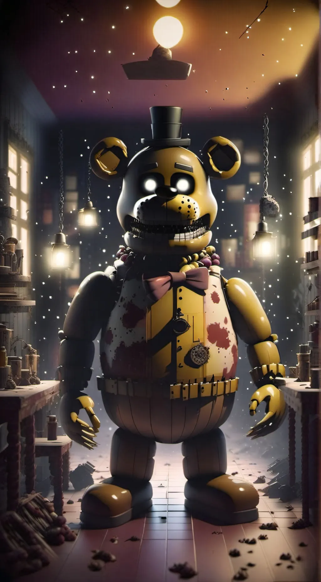 ai character: freddy fazbear background