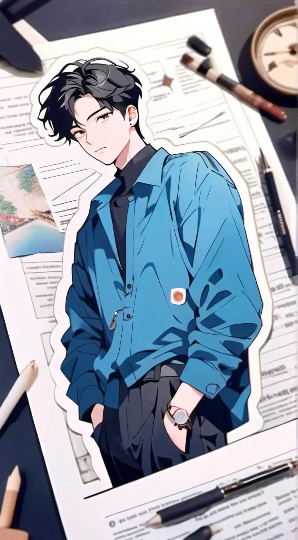 ai character: Kang Cheol... background