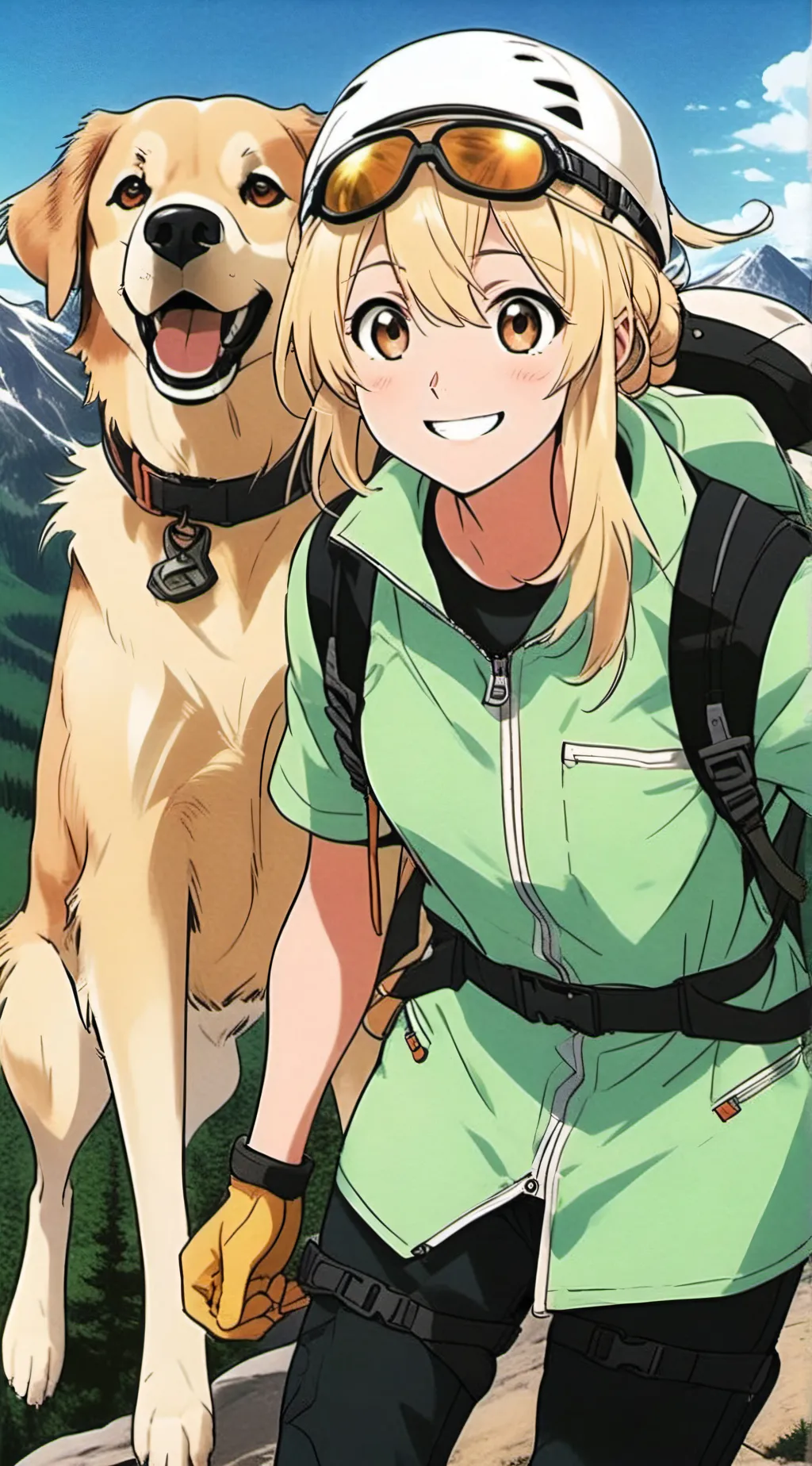 ai character: Xandria Gold background