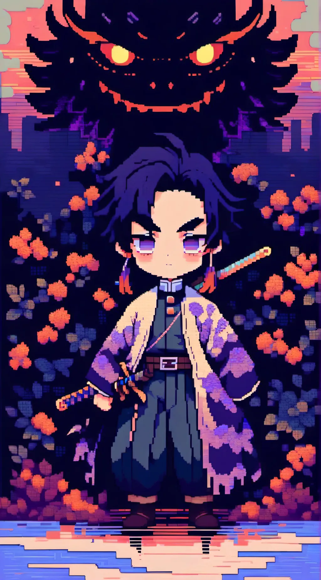 ai character: Uppermoons icescat background