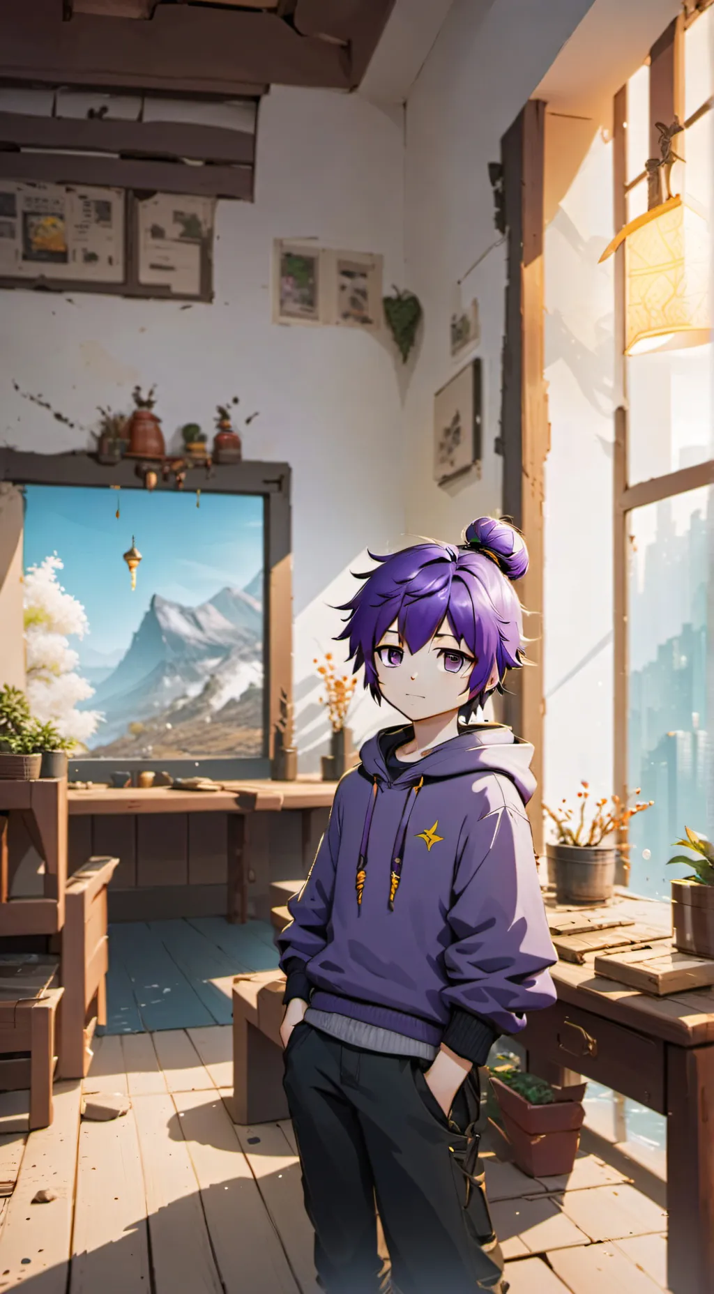 ai character: Akio background