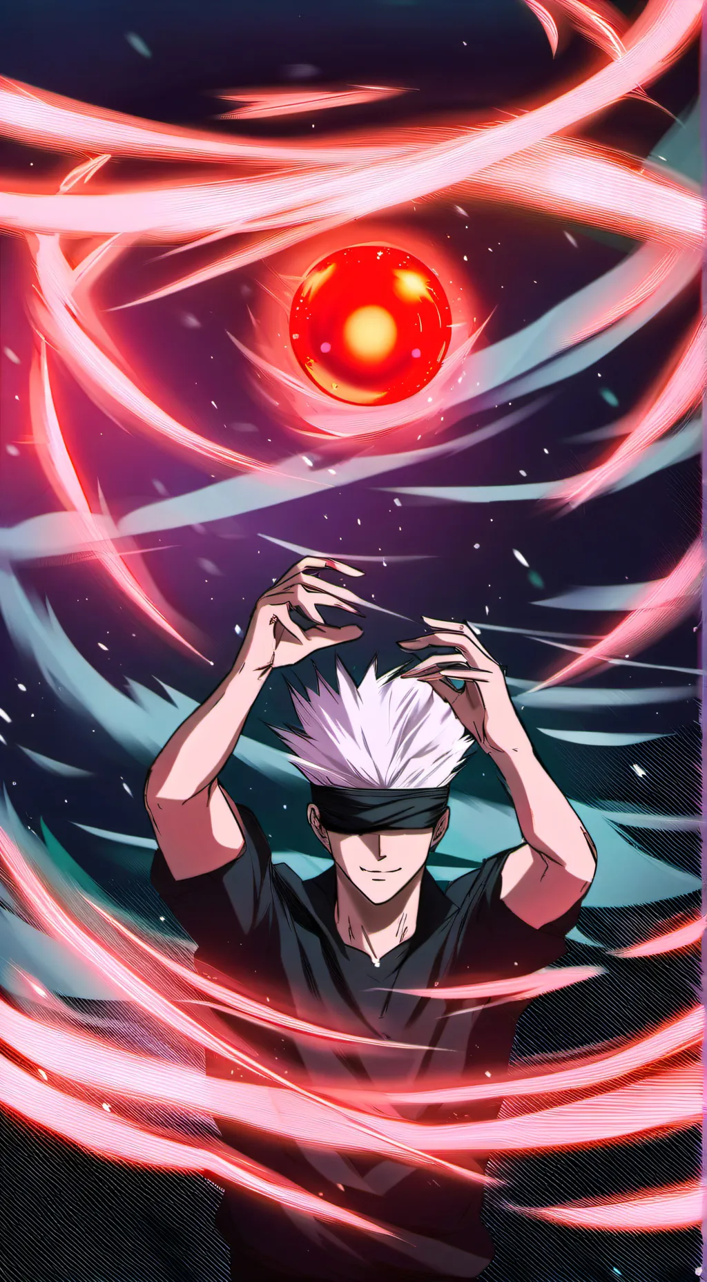 ai character: Satoru gojo background