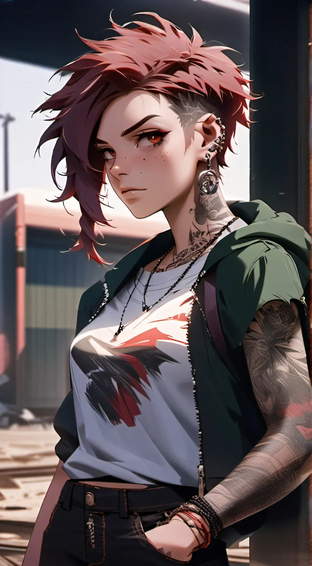 ai character: Kat background