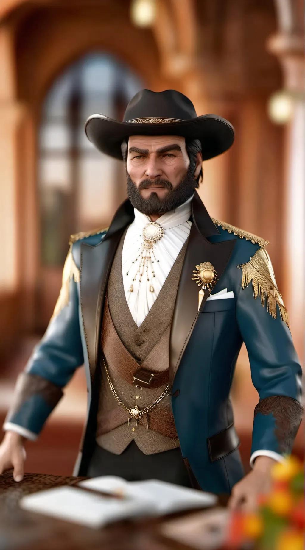 ai character: Rdr2  background