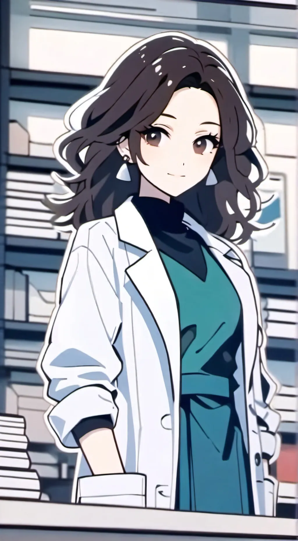 ai character: Scientist sister background