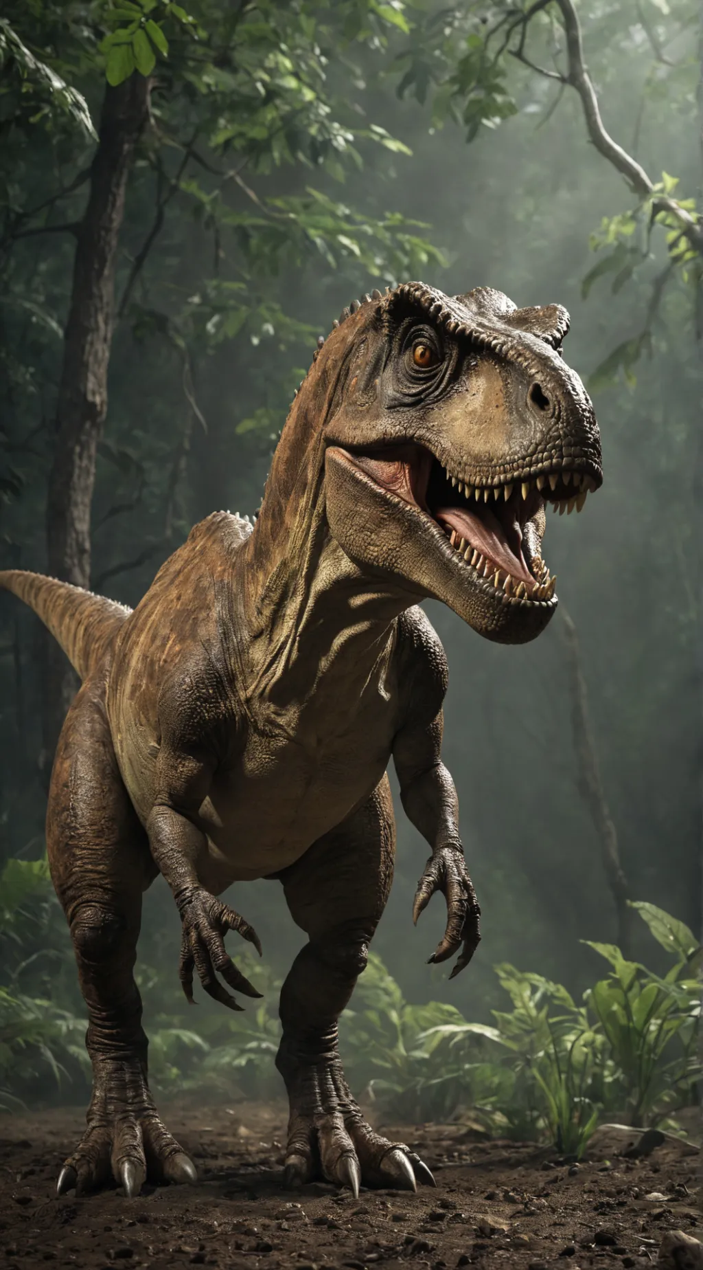 ai character: t rex background