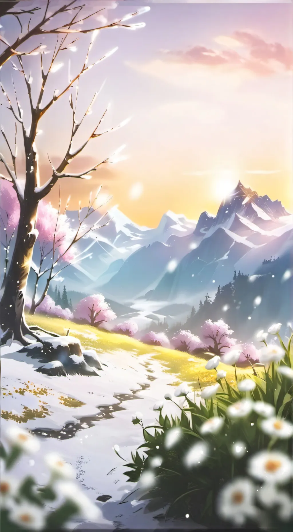 ai character: MHA SNOW DAY background