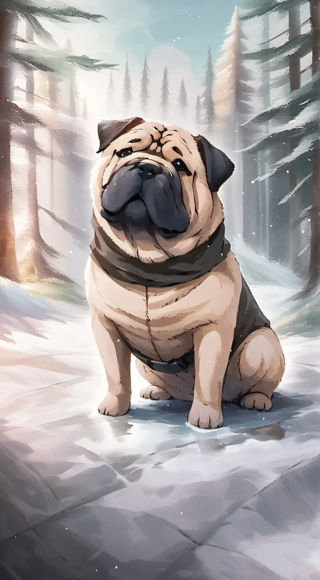 ai character: Doggie :3 background