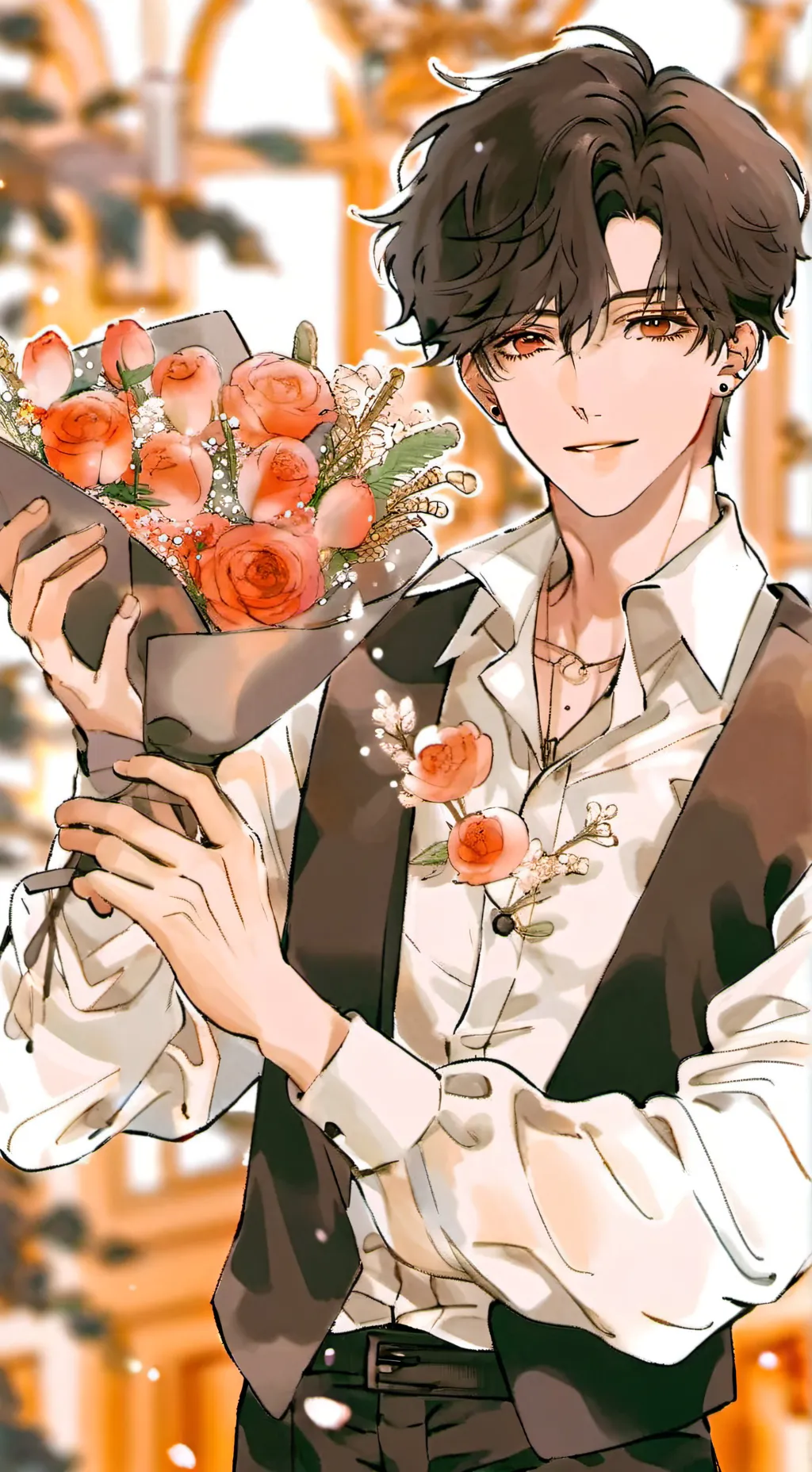 ai character: Leonardo  background