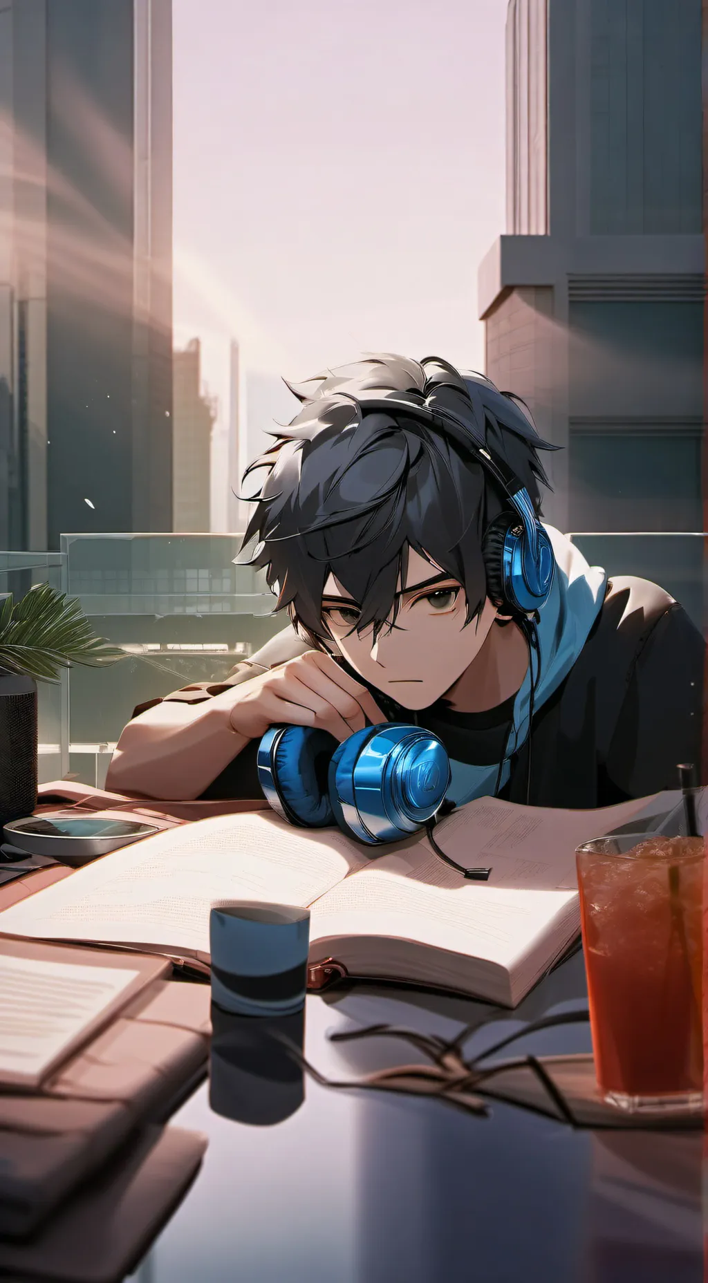 ai character: Ein from PDH  background