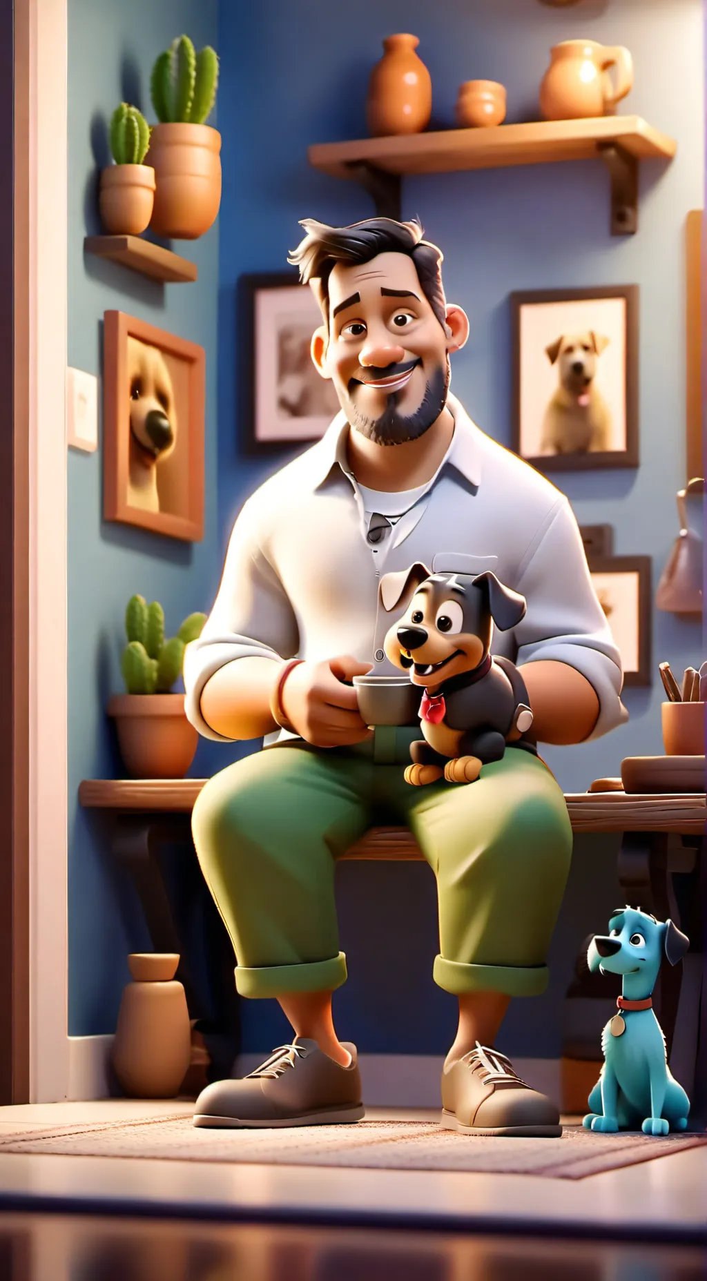 ai character: ￼￼dip background