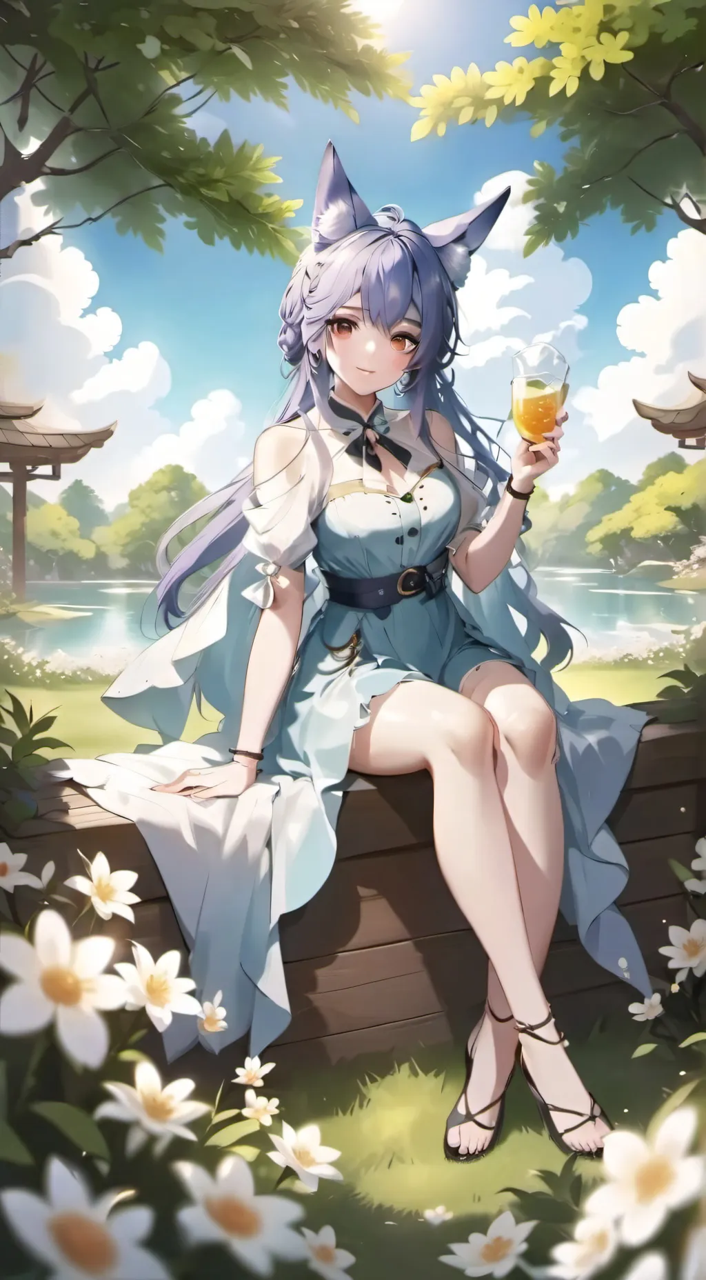 ai character: adota nero background