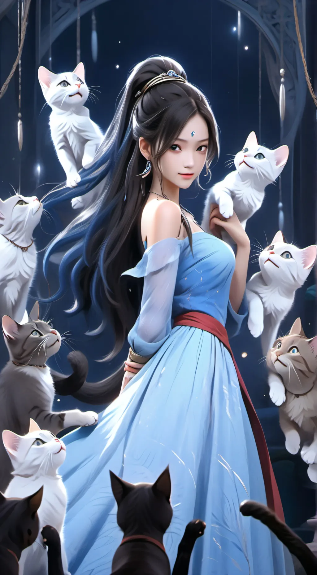 ai character: lily hh 14 kitns background