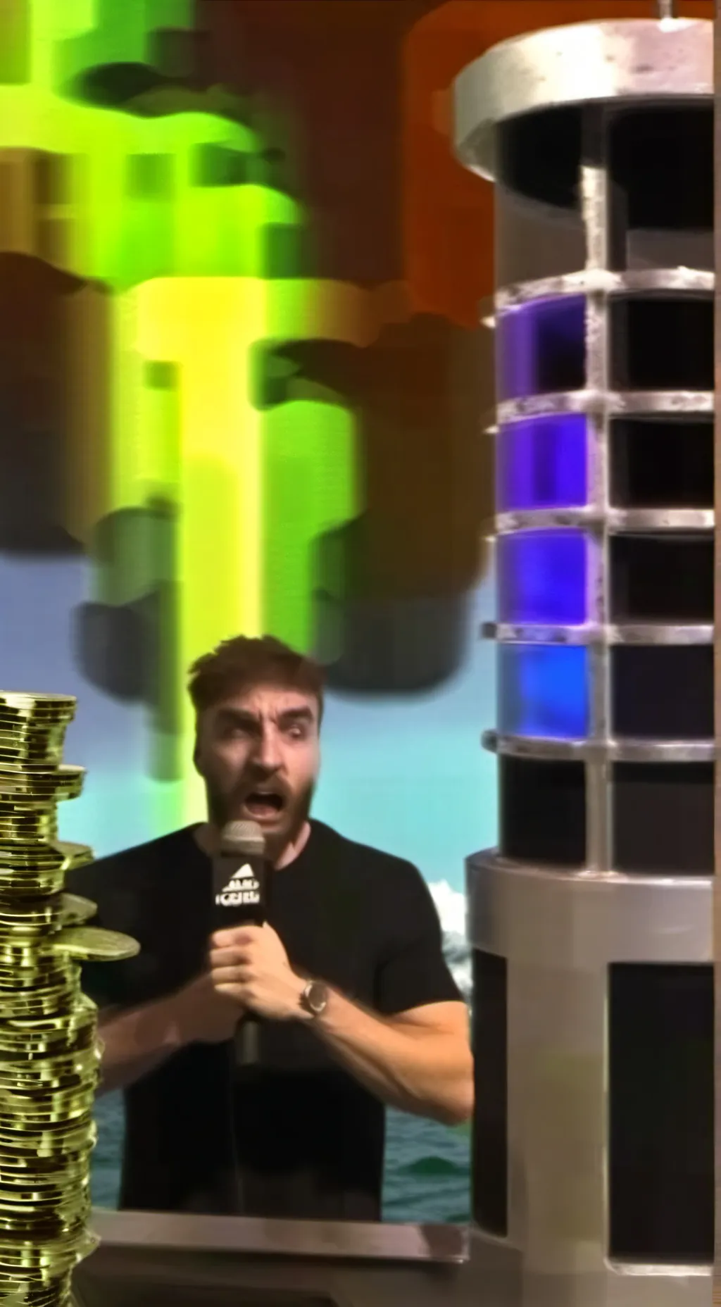 ai character: MR KRABS MONEY-AY background