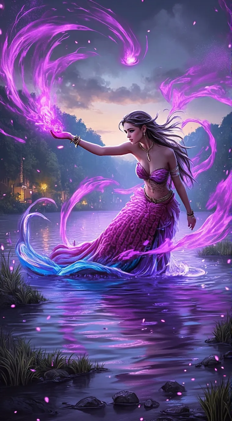 ai character: Ivey the mermaid! background