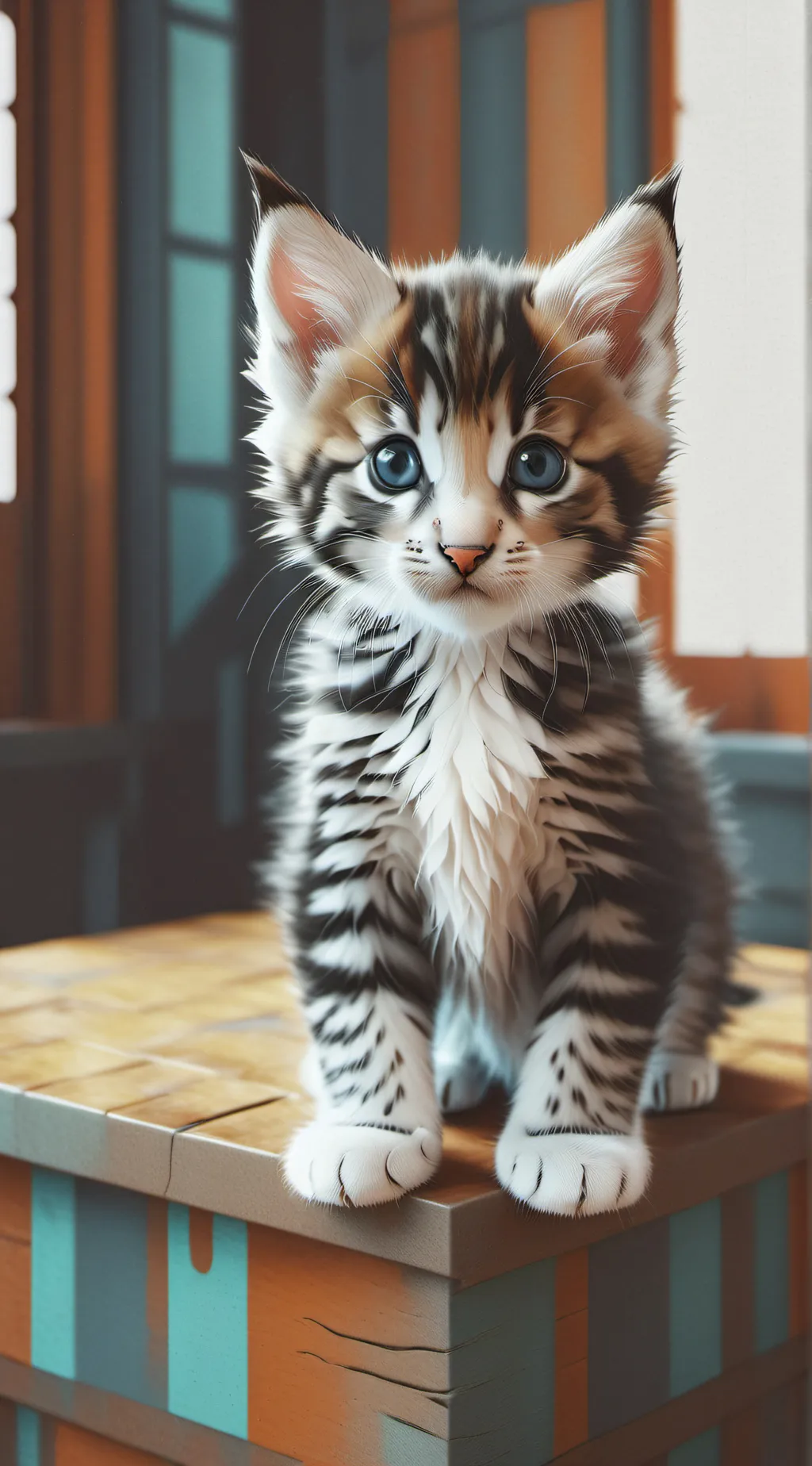 ai character: Spoiled kitten background