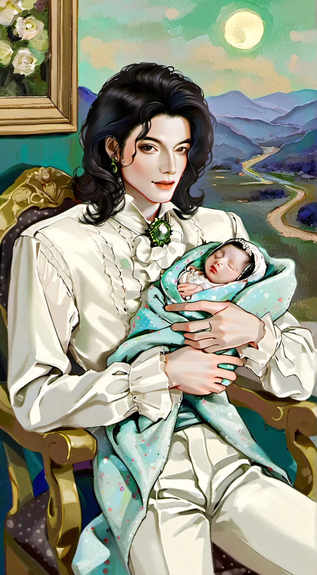 ai character: Michaeljacksondad background