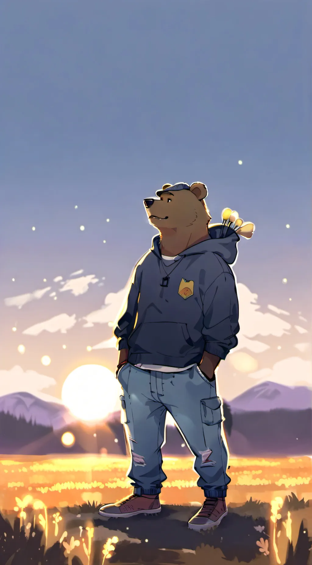 ai character: Just a chill guy background