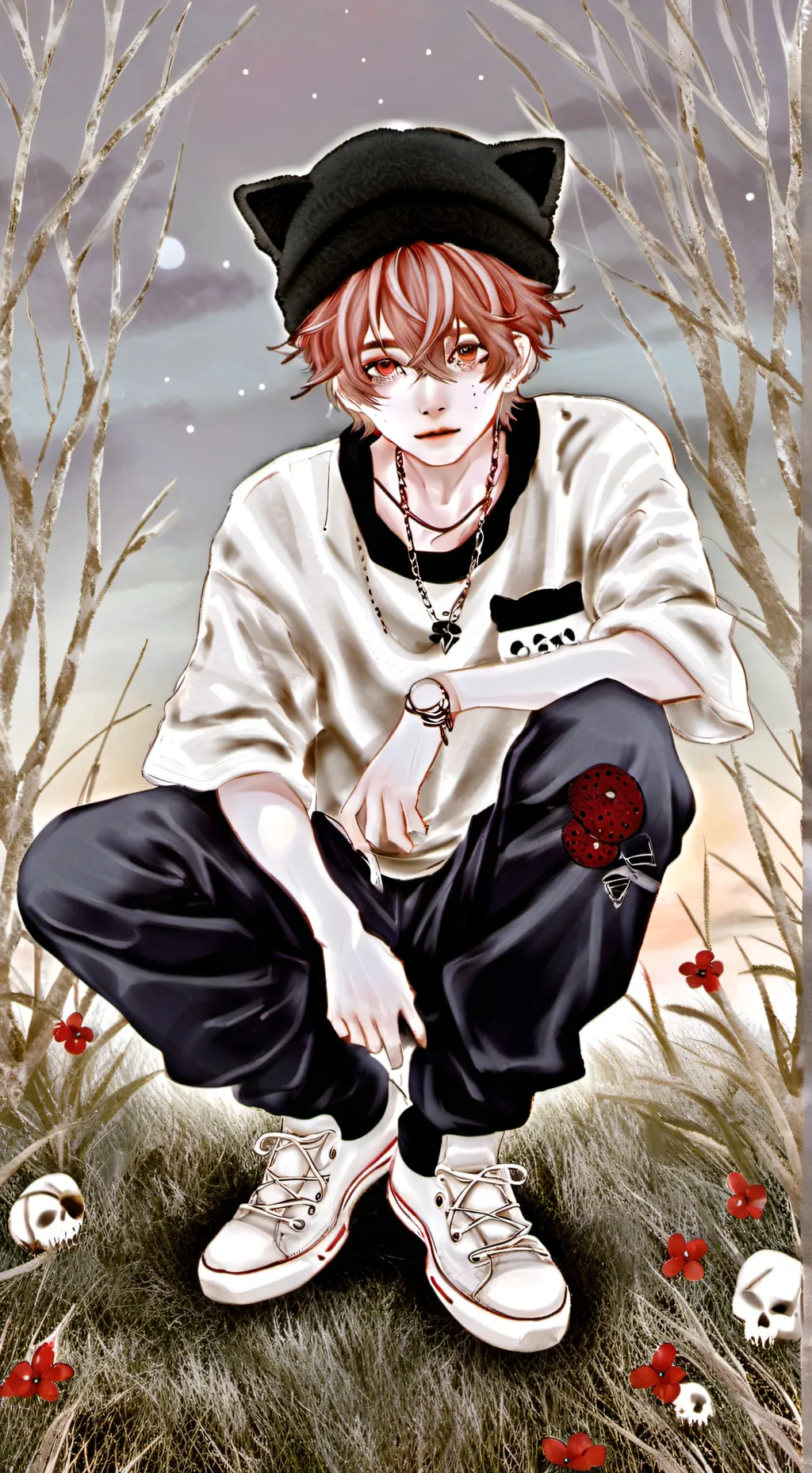 ai character: 💀suki🖤🤟... background