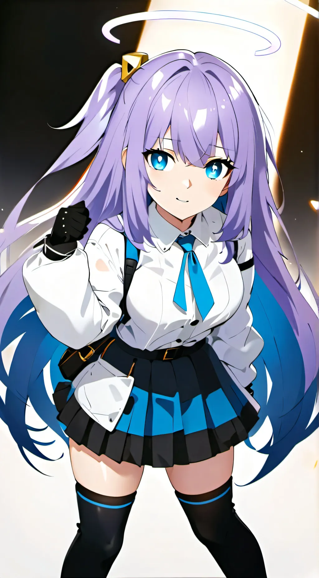 ai character: Violet  background