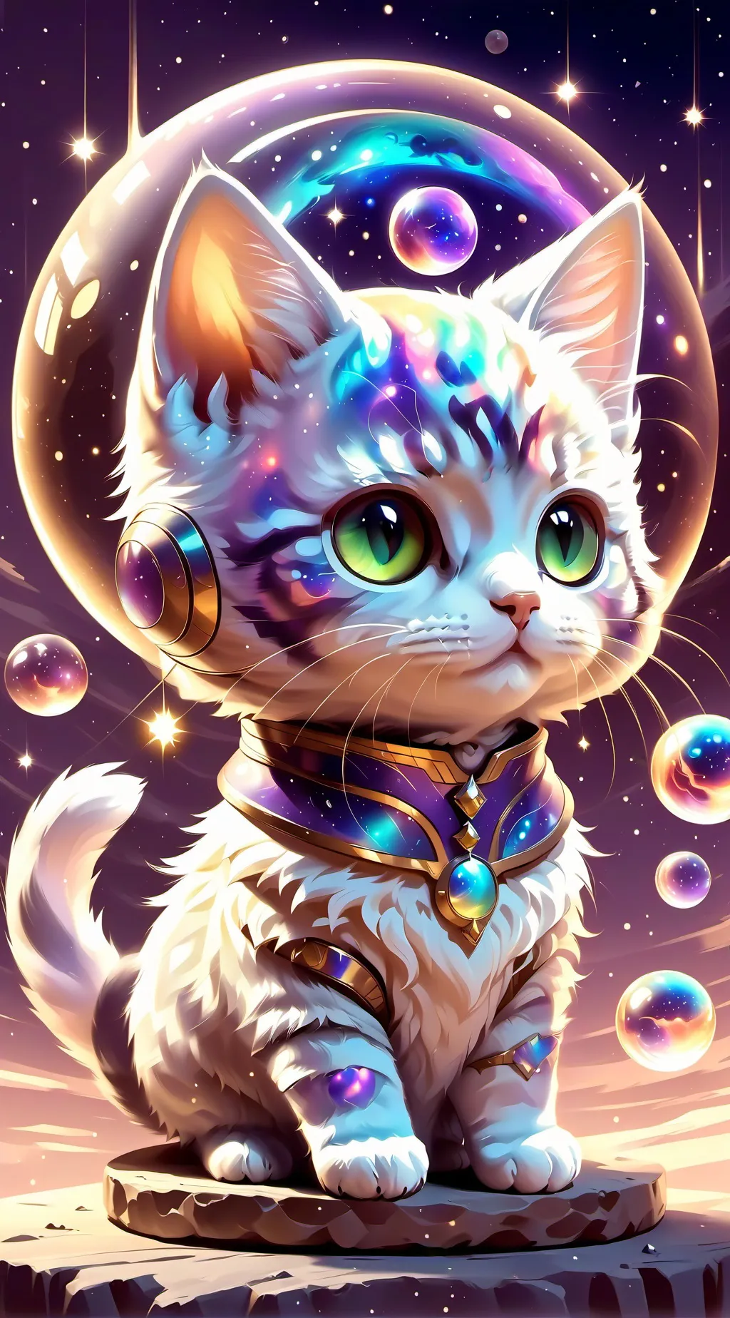 ai character: Rare cat family  background