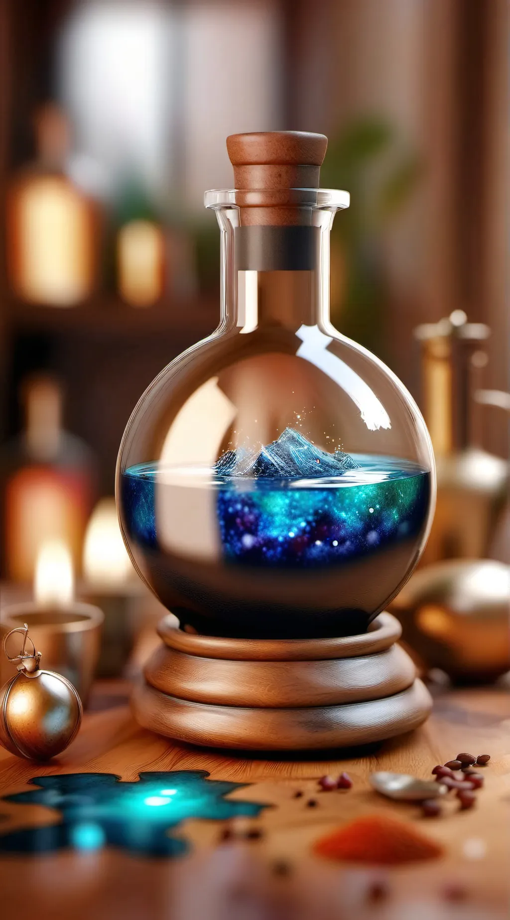 ai character: potion background