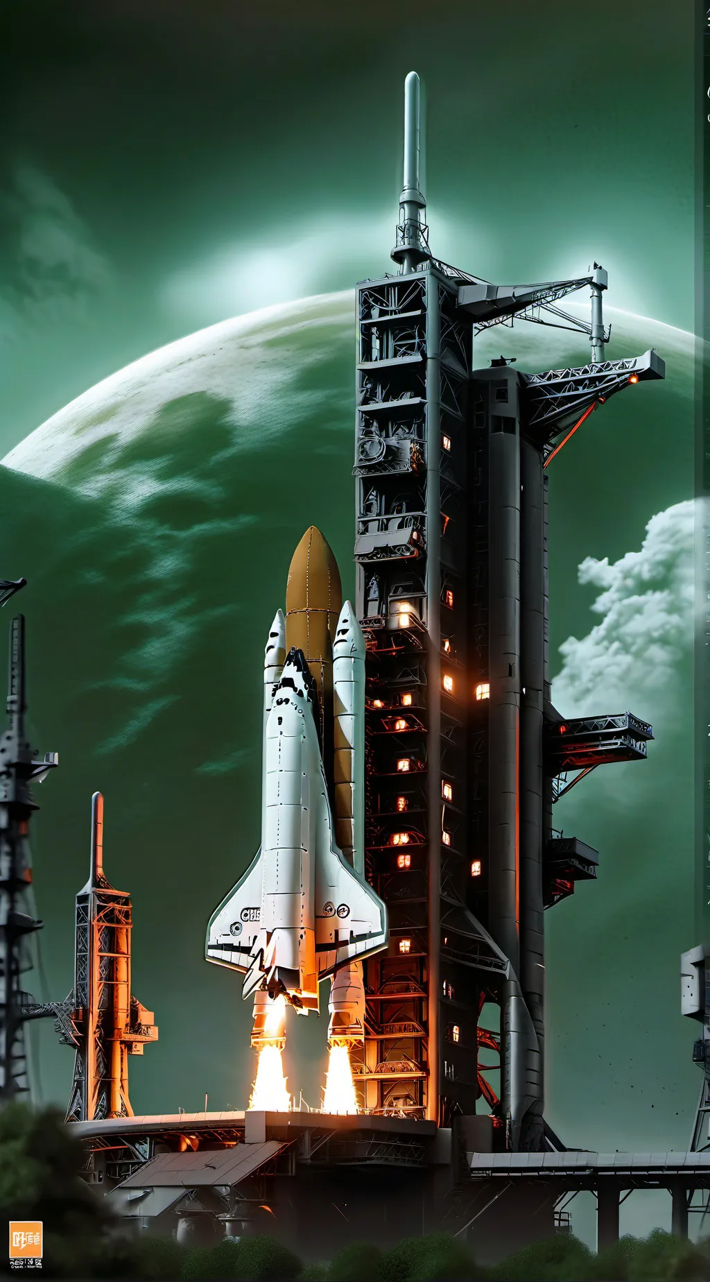 ai character: challenger launch background