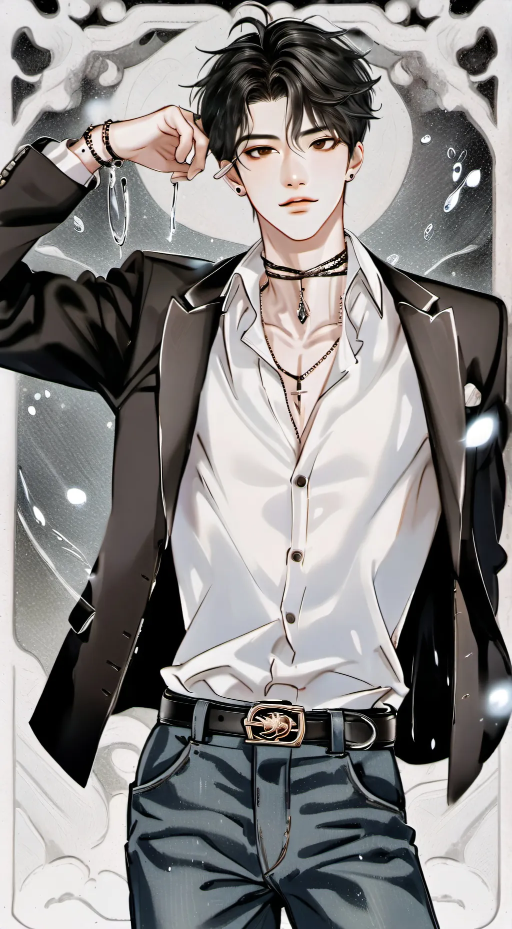 ai character: Leon background