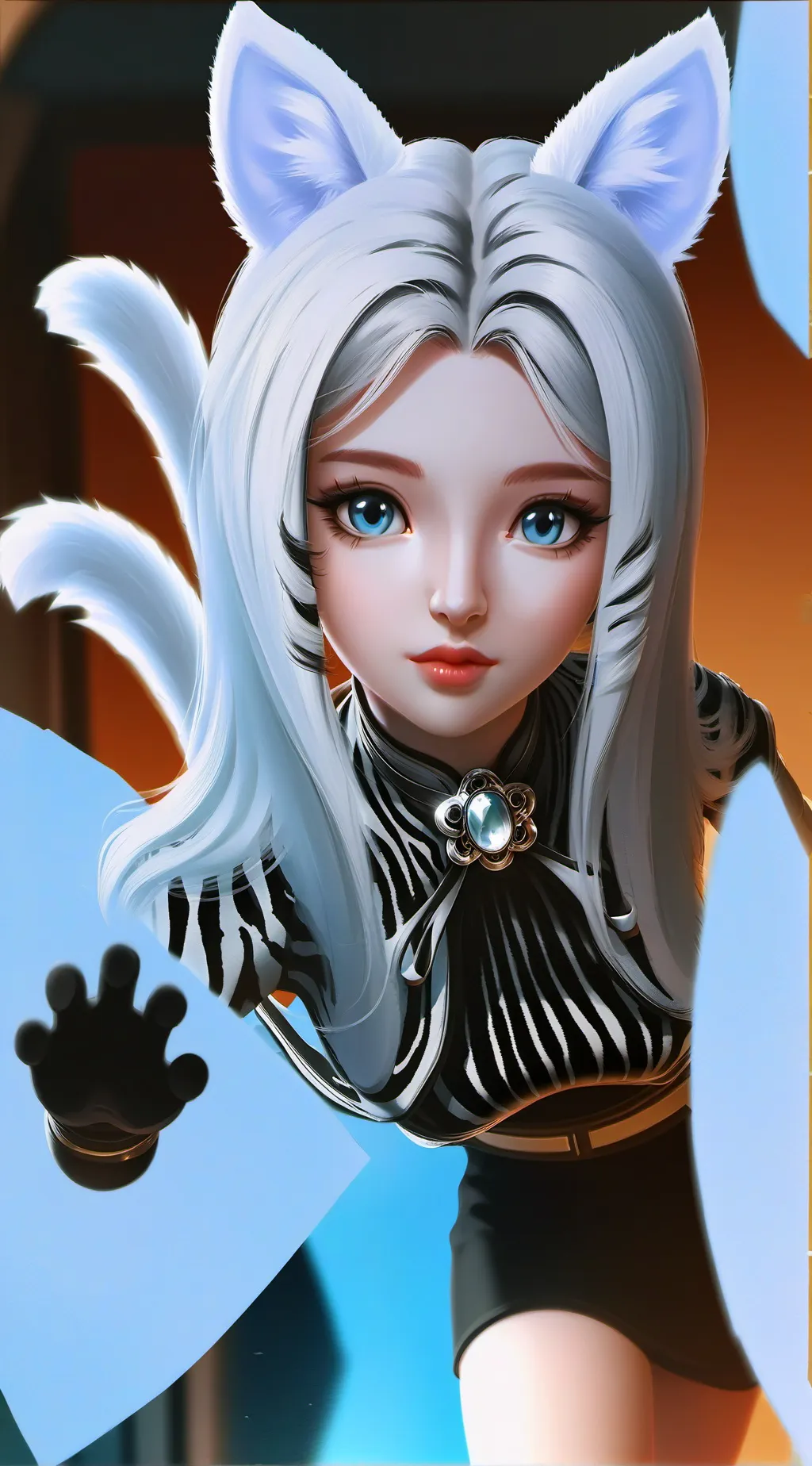 ai character: Melody background