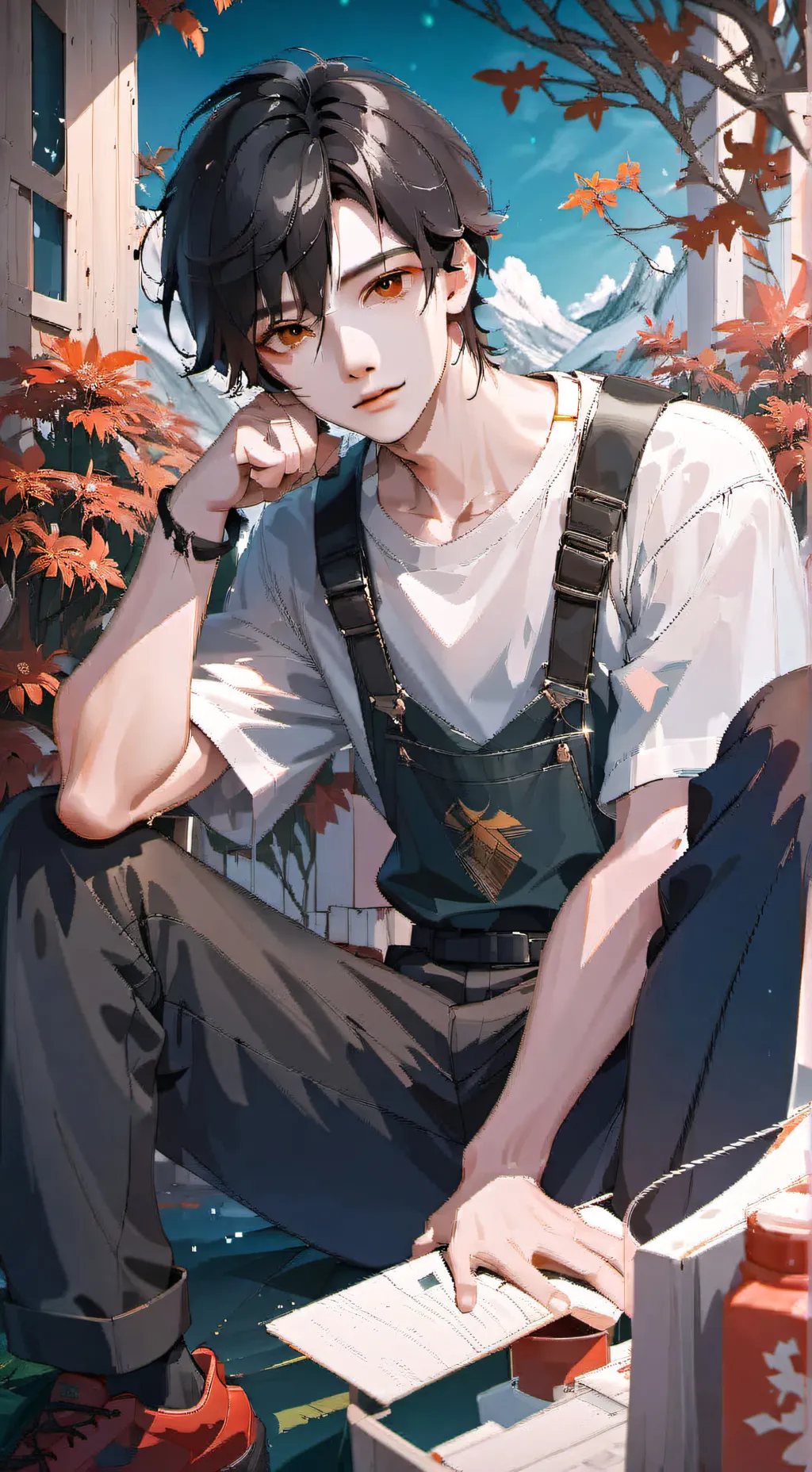 ai character: hoshie_kumo background