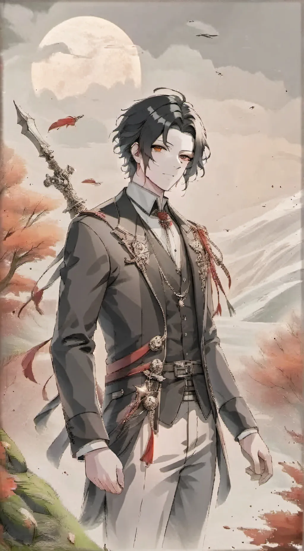 ai character: Muzan kibutsuji  background